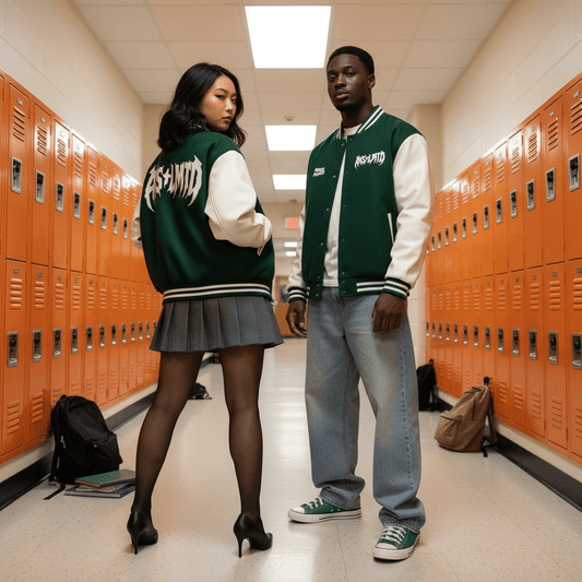 Inner Peace Varsity Green Jacket.