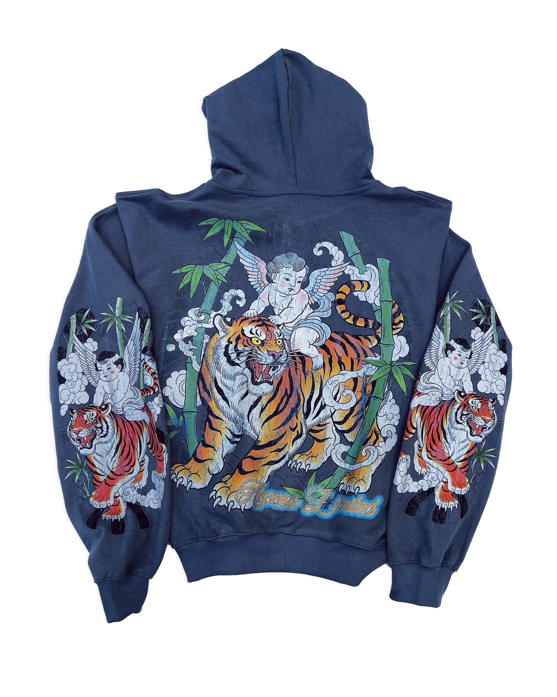 Tiger & Angels - Heavyweight Full-Zip Hoodie.