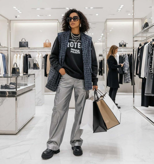 Stones Luxury Distressed Sweatshirt.