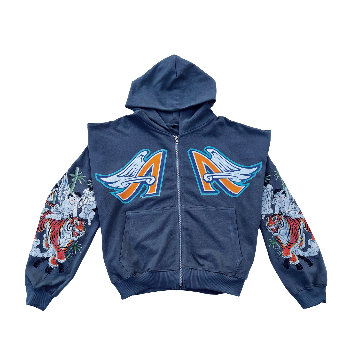 Tiger & Angels - Heavyweight Full-Zip Hoodie.