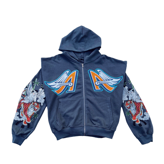 Tiger & Angels - Heavyweight Full-Zip Hoodie.