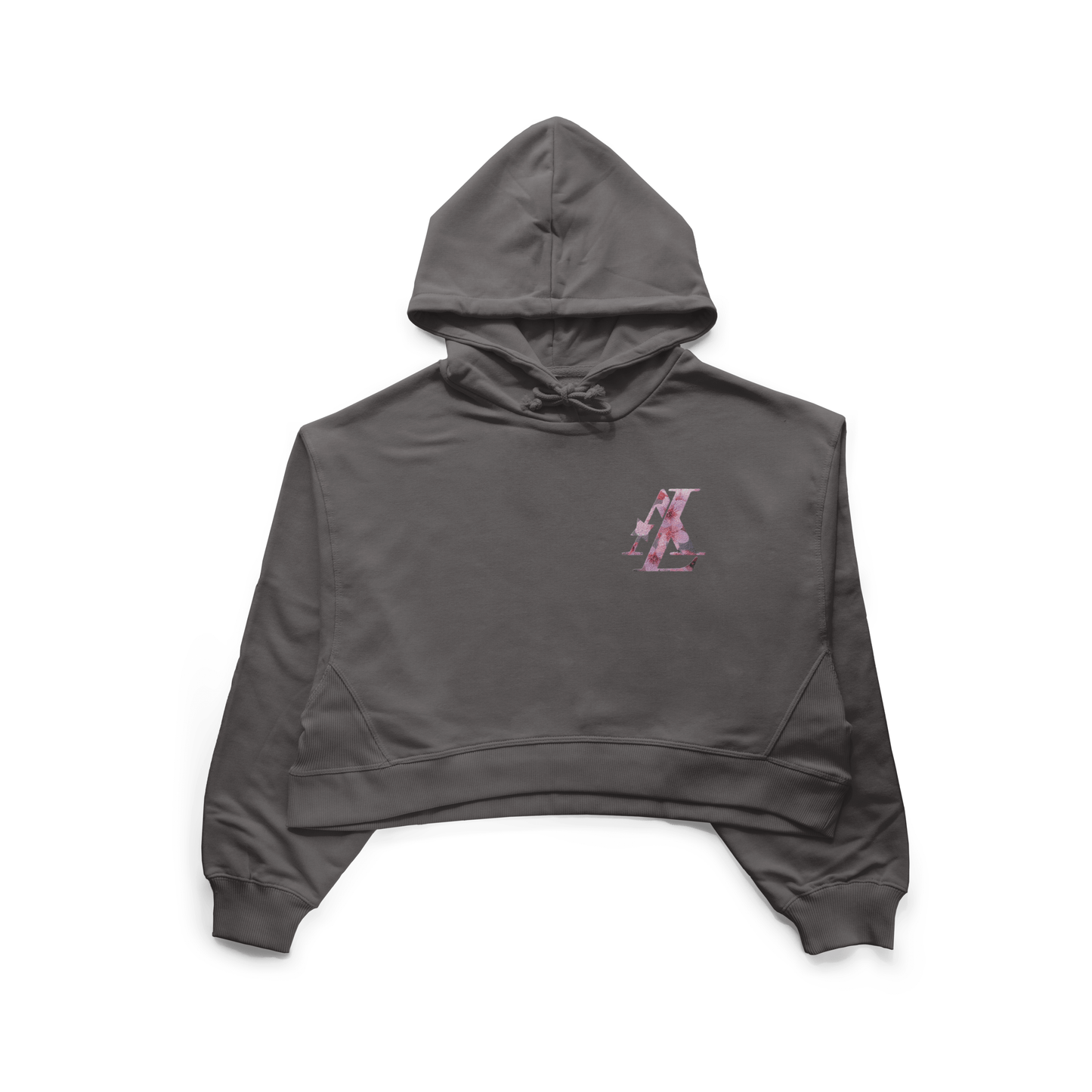 Cherry Blossom- Cropped Luxury Hoodie.