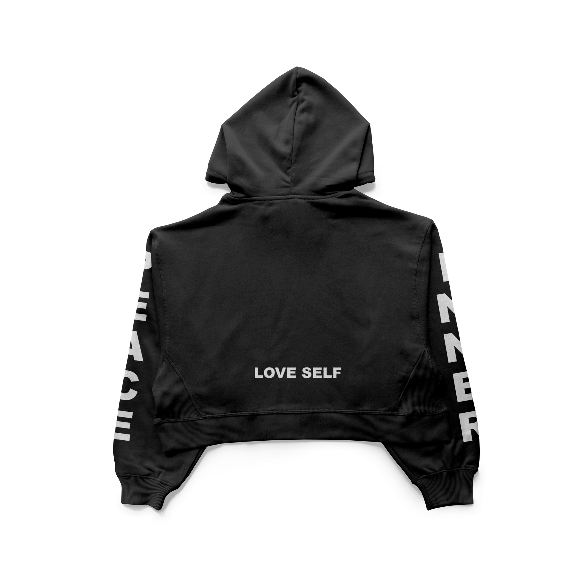 Love Self Cropped Luxury Hoodie.